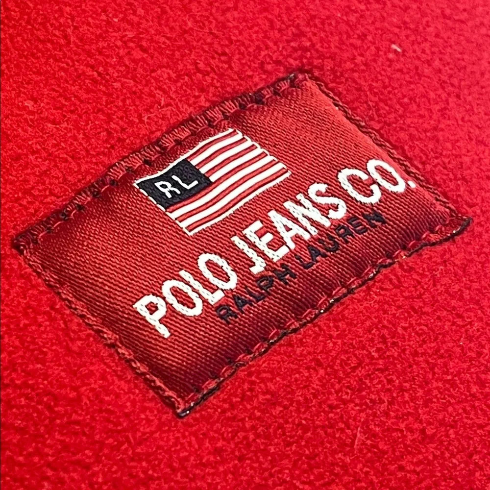 Polo Ralph Lauren Red Fleece Scarf